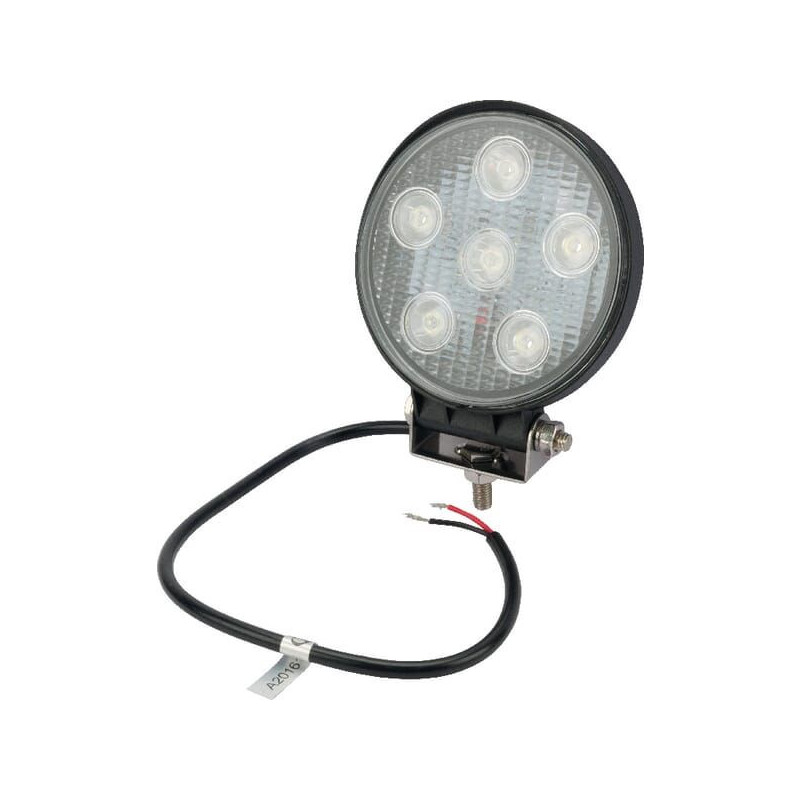 Lampa robocza LED, okrągła, 27W 1850 lm 10/30V światło rozproszone 6 LED gopart