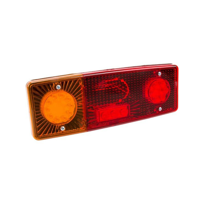 Lampa tylna zespolona LED, lewa, prostokątna, 12/24V 5-pinowa Kramp