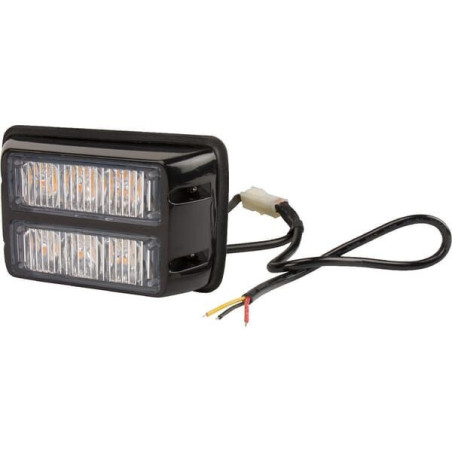 Lampa ostrzegawcza LED, 18W 12/24V pomarańczowa przykręcana 6 LED Kramp