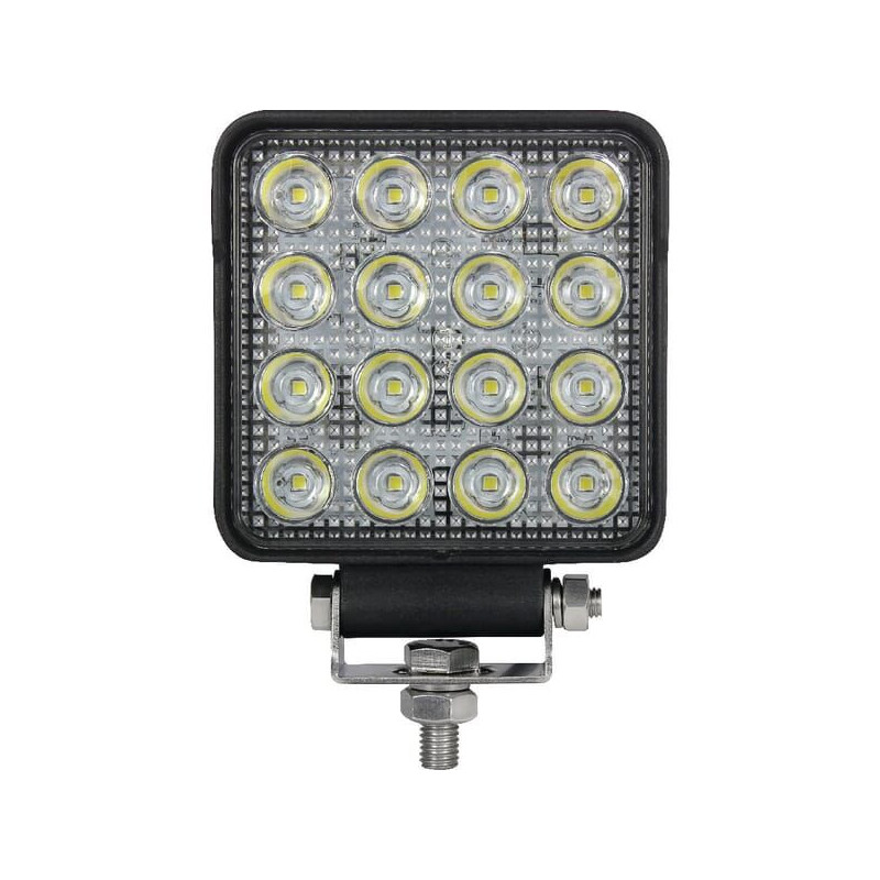 Lampa robocza LED, kwadratowa 25W 3040 lm 10/30V światło skupione 16 LED Kramp