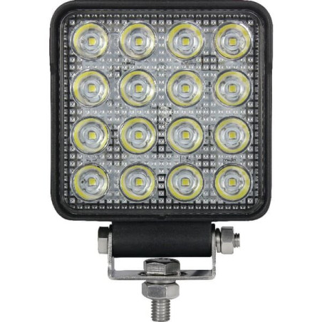 Lampa robocza LED, kwadratowa 25W 3040 lm 10/30V światło skupione 16 LED Kramp