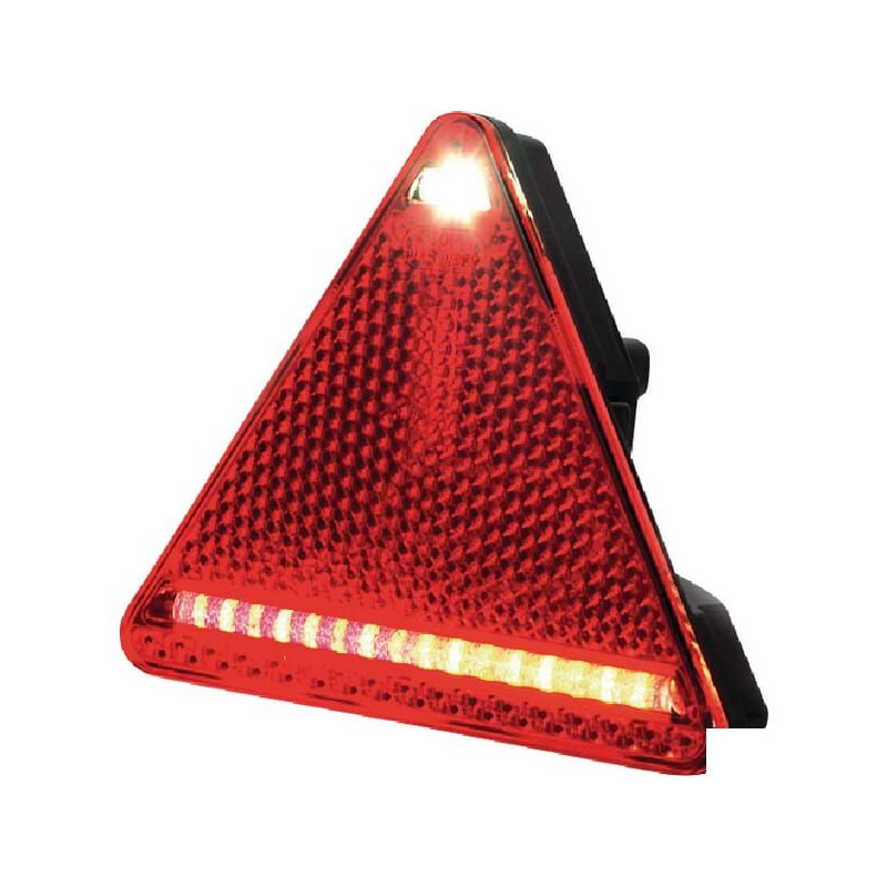 Lampa tylna zespolona LED, prawa, trójkątna, 12/24V Kramp