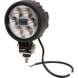 Lampa robocza LED, okrągła, 29W 2500 lm 10/30V światło skupione 6 LED Kramp