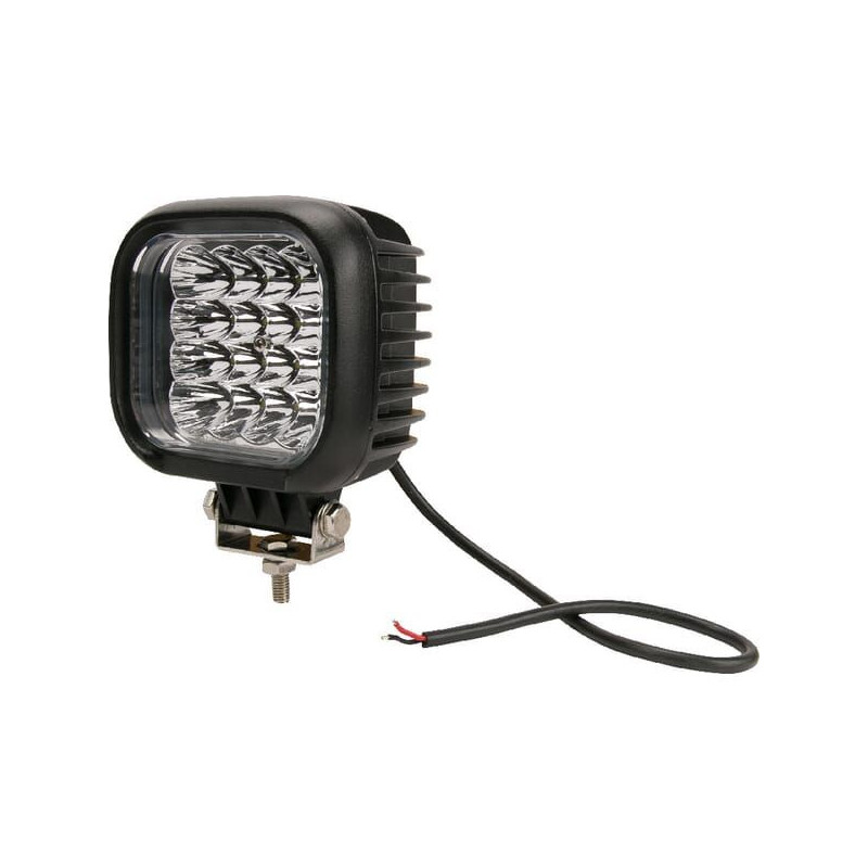 Lampa robocza LED, kwadratowa, 48W 4000 lm 10/30V światło skupione Kramp