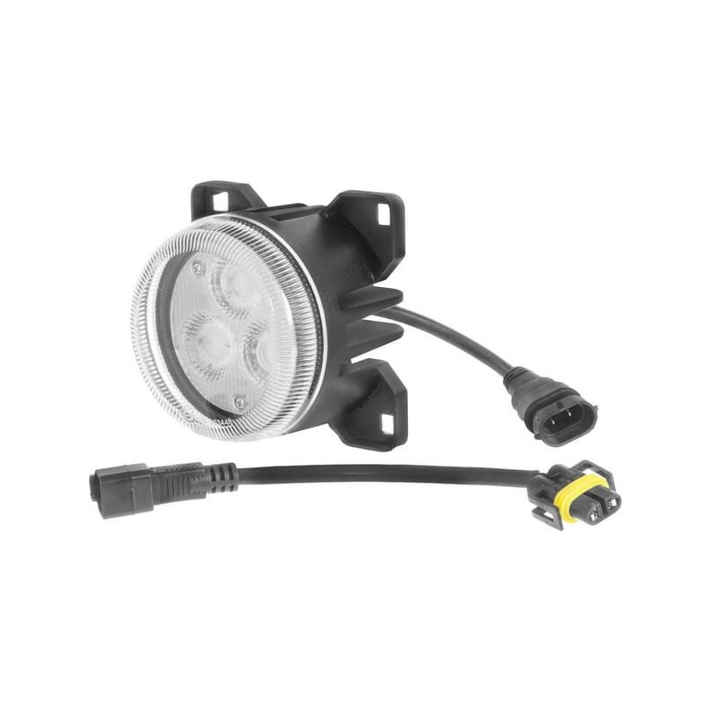 Lampa robocza LED, okrągła 42W 4200lm 10/30V z wtyczką Deutsch + H11 światło rozproszone Kramp