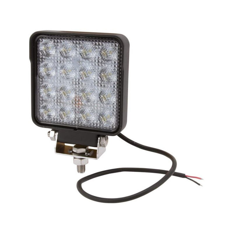 Lampa robocza LED, kwadratowa, 25W 3040 lm 10/30V światło rozproszone 16 LED Kramp