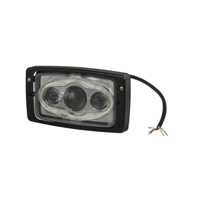 Reflektor przedni LED, 21W prostokątny 10/30V 83x182x101 mm Kramp