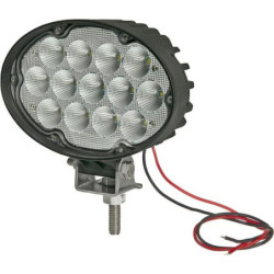 Lampa robocza LED, owalna 65W 5200lm 10/30V z wtyczką Deutsch 2-pin światło rozproszone 13 LED Kramp