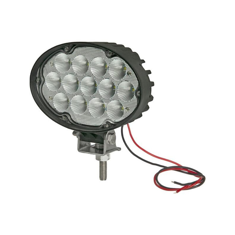 Lampa robocza LED, owalna 65W 5200lm 10/30V z wtyczką Deutsch 2-pin światło rozproszone 13 LED Kramp