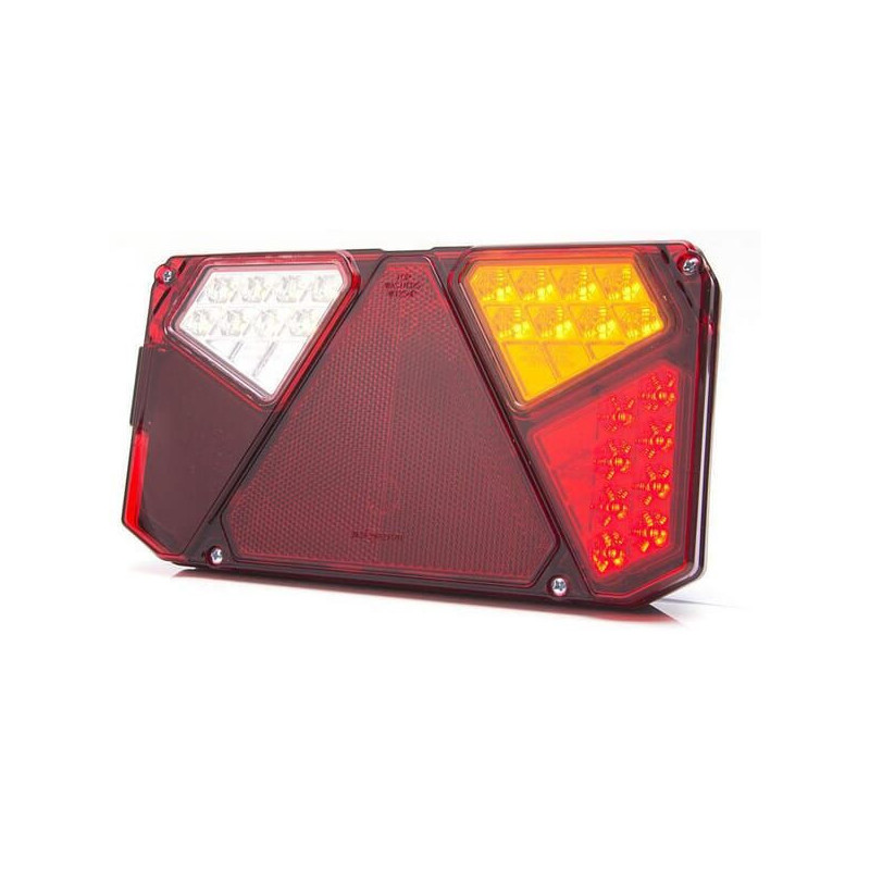 Lampa tylna zespolona LED, prawa, prostokątna, 12/24V Kramp