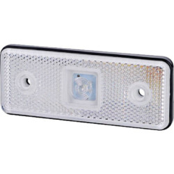 Lampa obrysowa LED, 0.4/0.7W prostokątna, 12/24V biała, 1 LED gopart