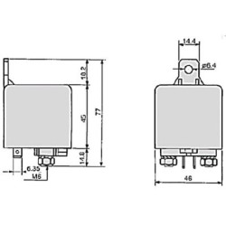 Przekaźnik 24V 60A