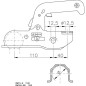 Zaczep kulowy przyczepki 2200 kg Ø 50/51 mm