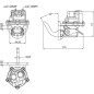 Pompa paliwa zasilająca Kramp, pasuje do MF