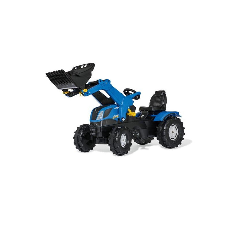 Traktor z napędem na pedały i ładowaczem New Holland T7 wiek od 3 lat RollyFarmtrac Rolly Toys