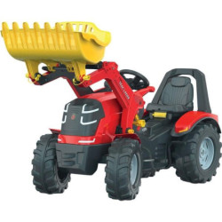 Traktor z napędem na pedały i ładowaczem Premium z hamulcami, przekładnią wiek od 3 lat RollyX-Trac Rolly Toys