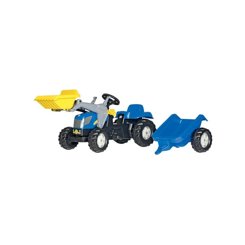 Traktor z napędem na pedały i ładowaczem New Holland T7040 wiek od 2.5 lat RollyKid Rolly Toys