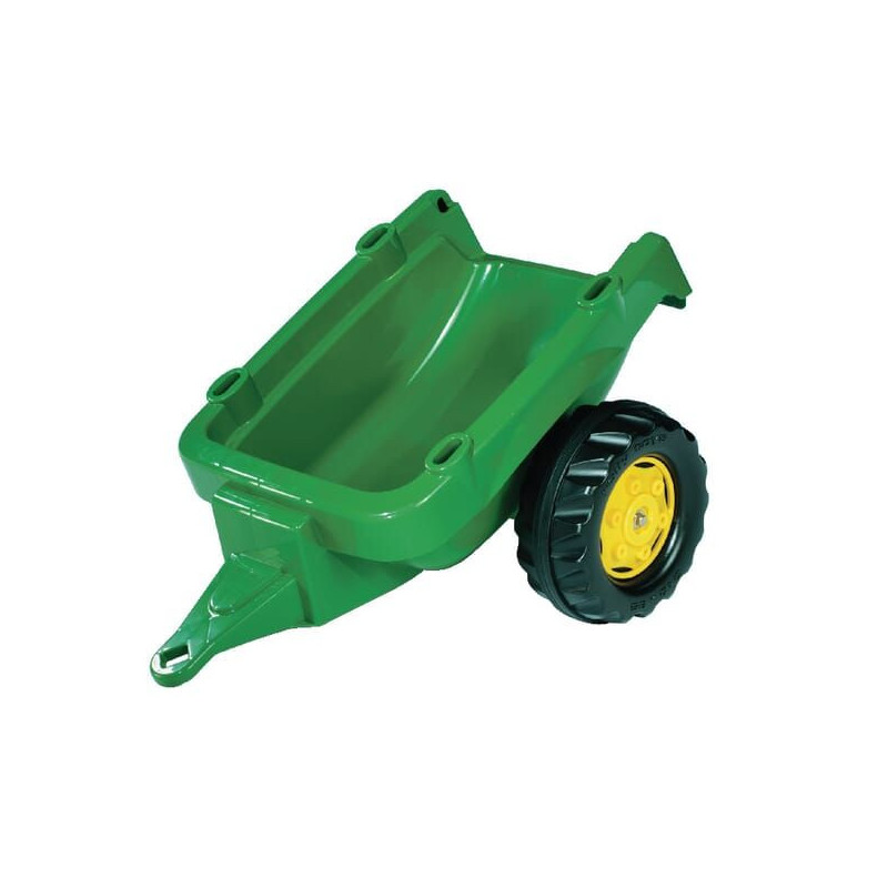 Przyczepa John Deere, zielono/żółta, wiek od 2.5 lat RollyKid Rolly Toys