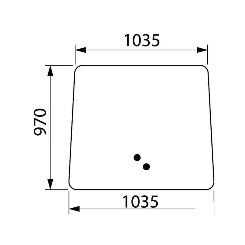 Szyba przednia, John Deere