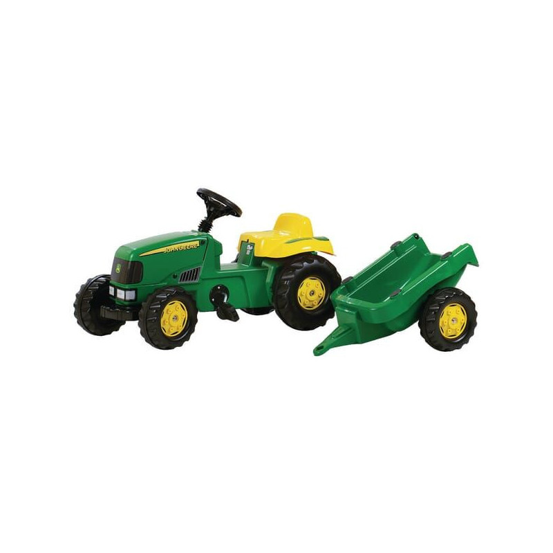 Traktor z napędem na pedały z przyczepą John Deere wiek od 2.5 lat RollyKid Rolly Toys