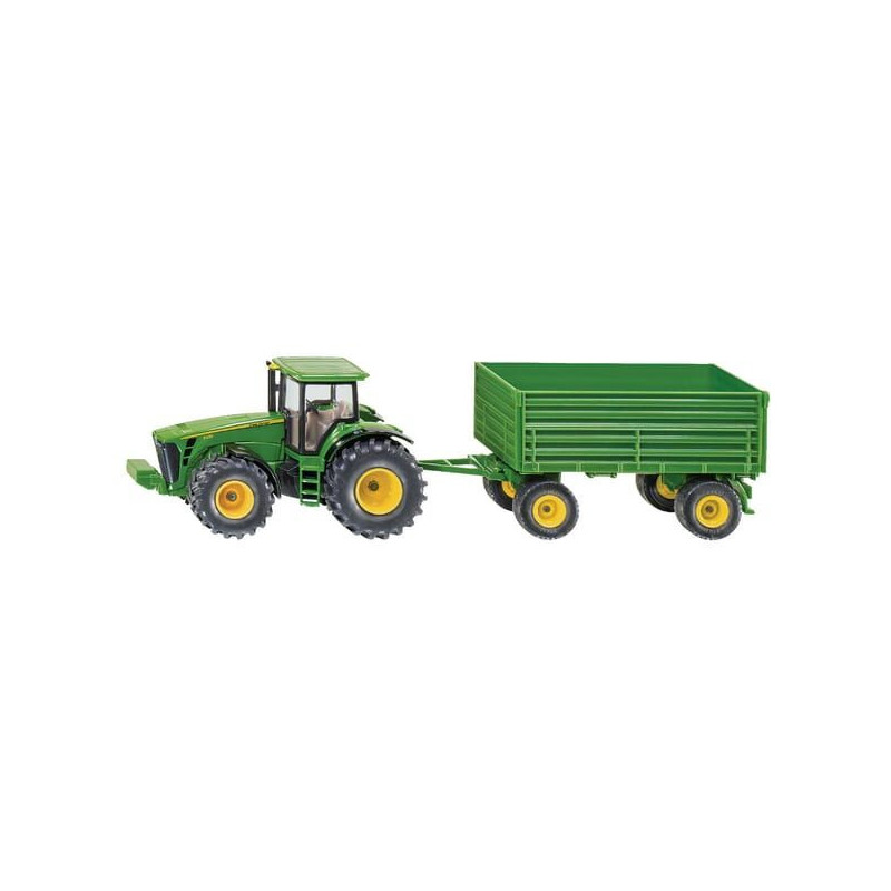 Ciągnik John Deere 8430 z przyczepą