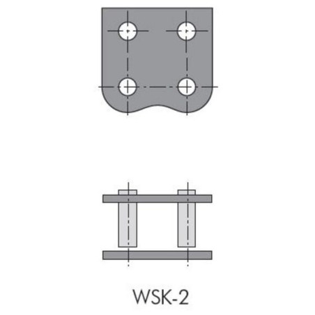 Zamek łańcucha z klipsem WSK-2