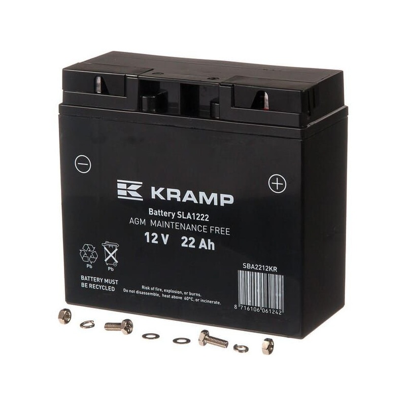 Akumulator 12V 22Ah 160A Kramp