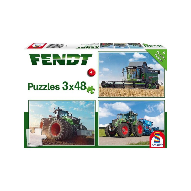 Puzzle Fendt 3x48 szt.