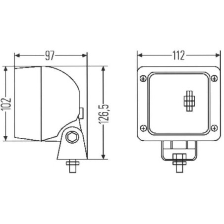 Lampa robocza kwadratowa H3, Ultra Beam