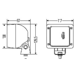 Lampa robocza kwadratowa H3, Ultra Beam