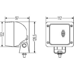 Lampa robocza kwadratowa H3, Ultra Beam