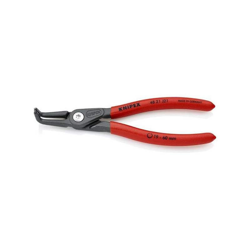 Szczypce do pierścieni wewnętrzne wygięte Knipex, 85-140 mm