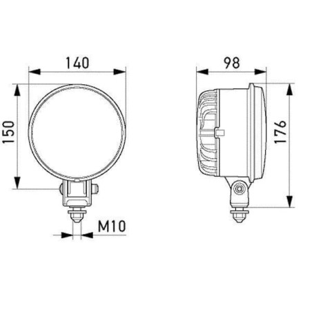 Reflektor M133 LED przykręcany