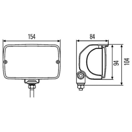 Lampa robocza prostokątna H3 Picador Hella