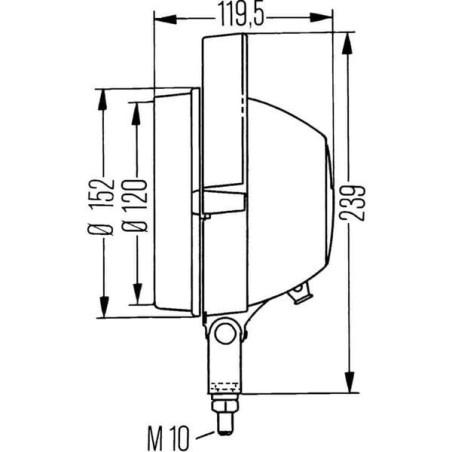 Lampa robocza okrągła H3