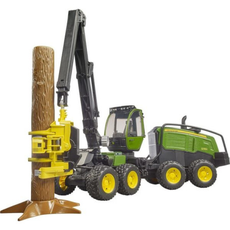 Bruder Kombajn zrębowy John Deere 1270G z drzewem U02135