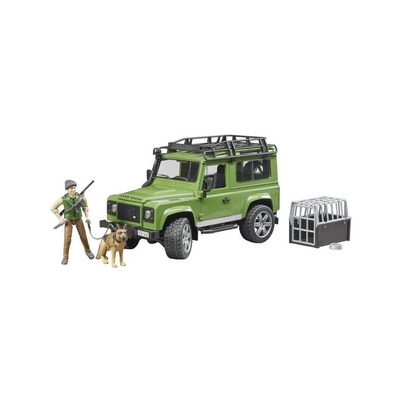 Bruder Land Rover Defender ze strażnikiem leśnym i psem U02587