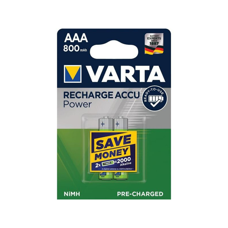 Bateria HR03 Varta, 1,2 V, 800 mAh, 2 szt.