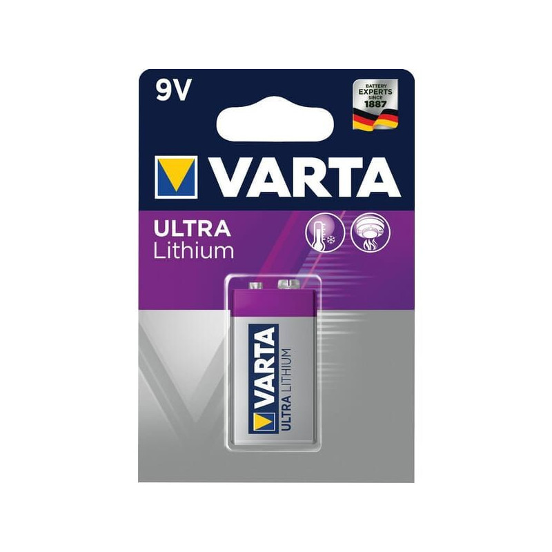 Bateria litowa E 6LR61 9V Varta, 1 szt.