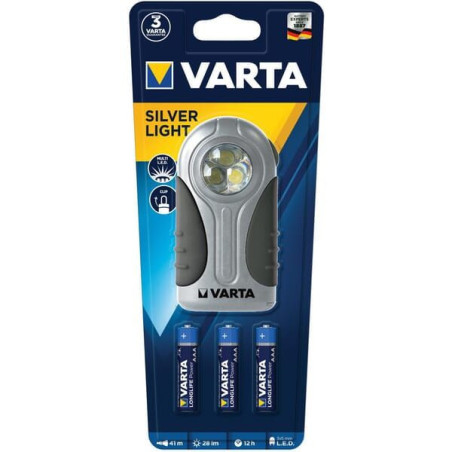 Latarka LED Silver Light 3AAA Varta