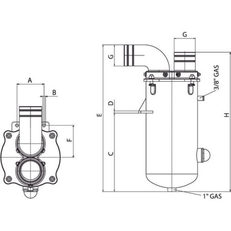 Syfon 10000 - 18000 obr./min. B.P.