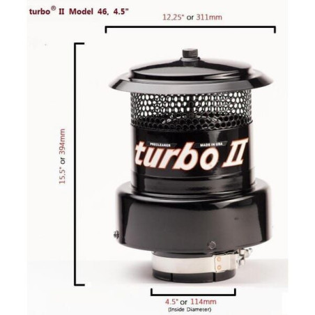 "Filtr powietrza wstępny turbo® 2, typ 46-4-1/2"""