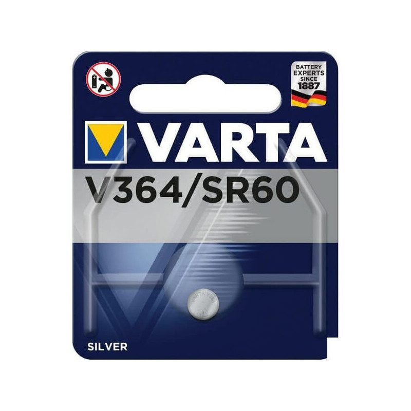 Bateria srebrowa pastylkowa V364/SR60 1.55V Varta