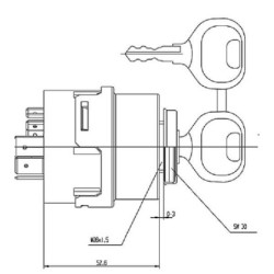 Stacyjka zapłonu P-0-1-2-3 Pneutron