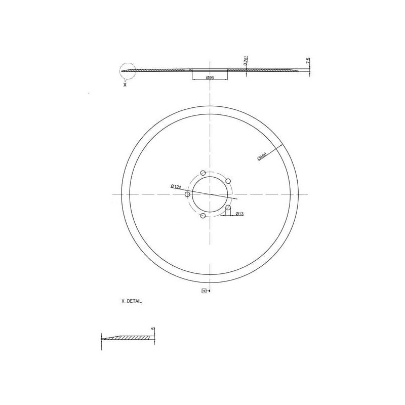 Talerz 480x5