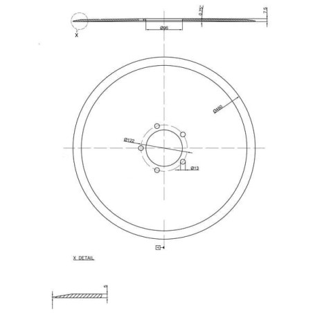 Talerz 480x5