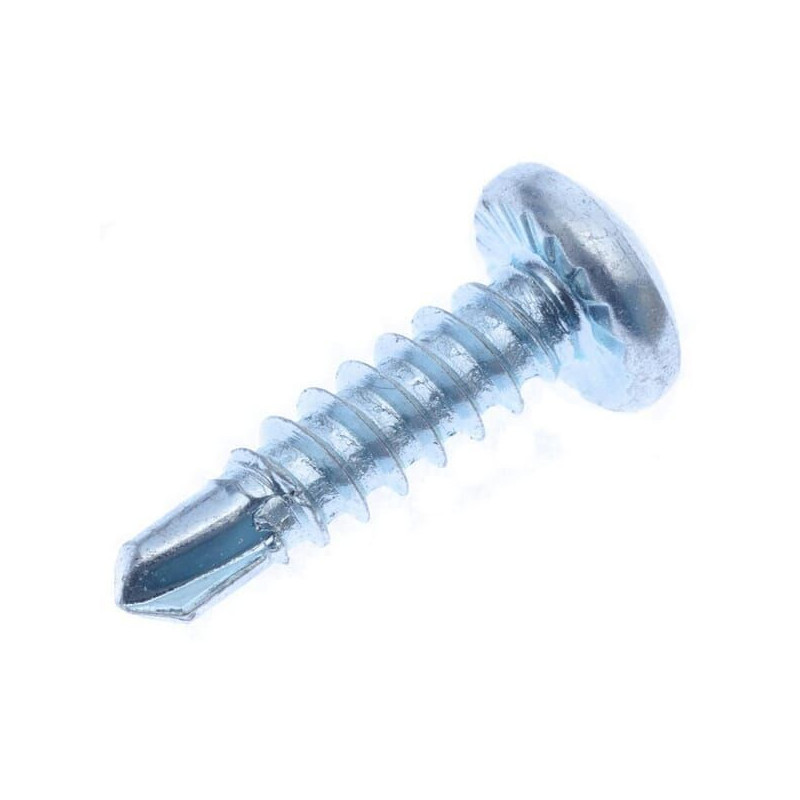 Wkręt samowiercący 4.2x16 mm PH2 z łbem soczewkowym, stal, DIN7504 Kramp