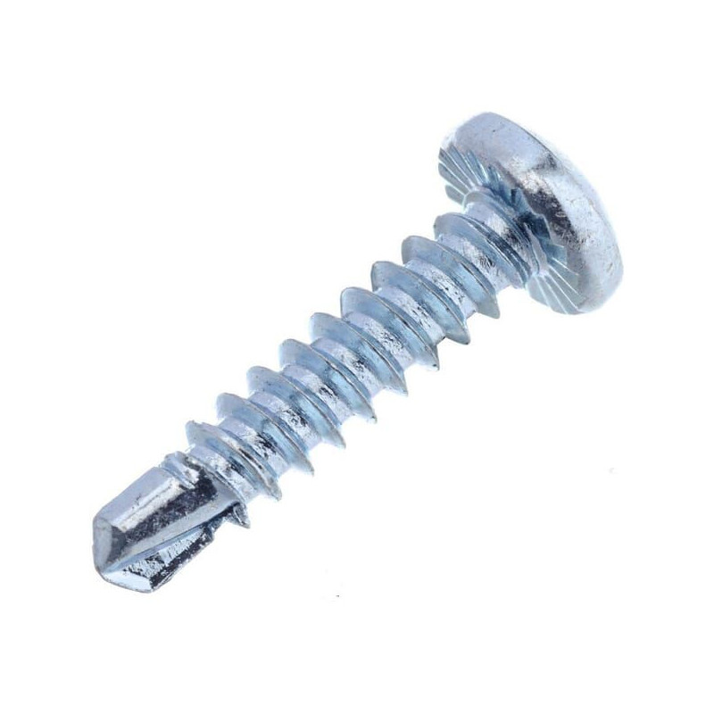 Wkręt samowiercący 4.2x19 mm PH2 z łbem soczewkowym, stal, DIN7504 Kramp