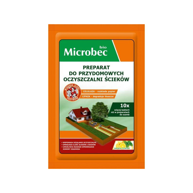 Aktywator do przydomowych oczyszczalni ścieków Microbec Bio, 35g