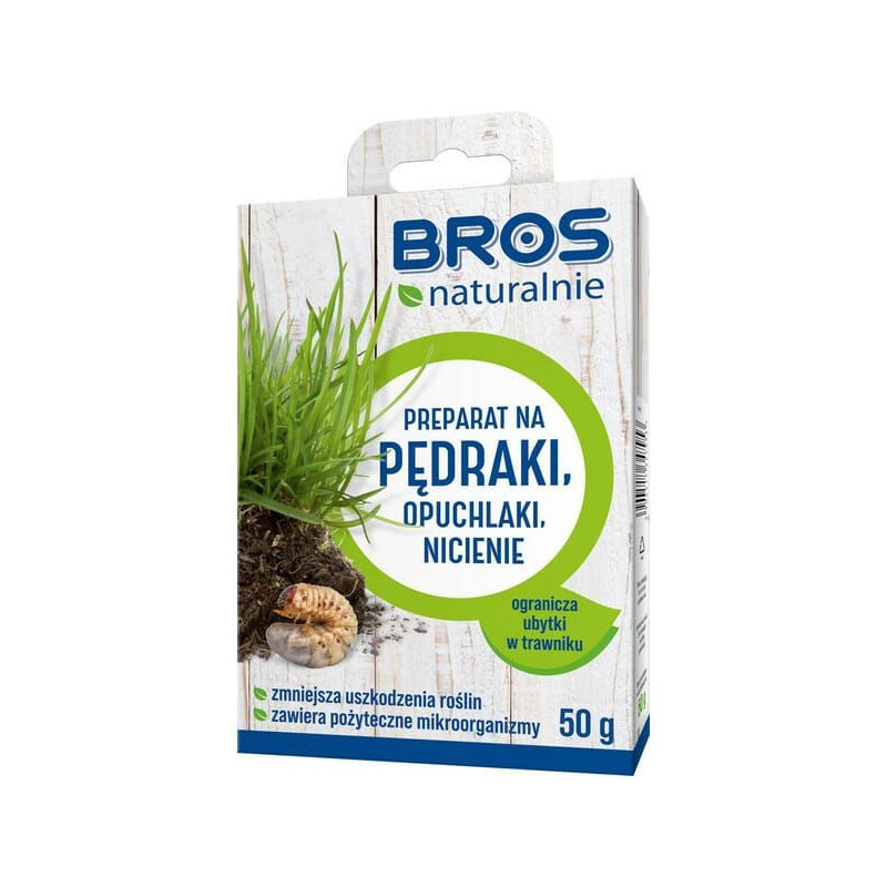 Preparat na pędraki, nicienie, opuchlaki Bros NATURALNIE, 50g